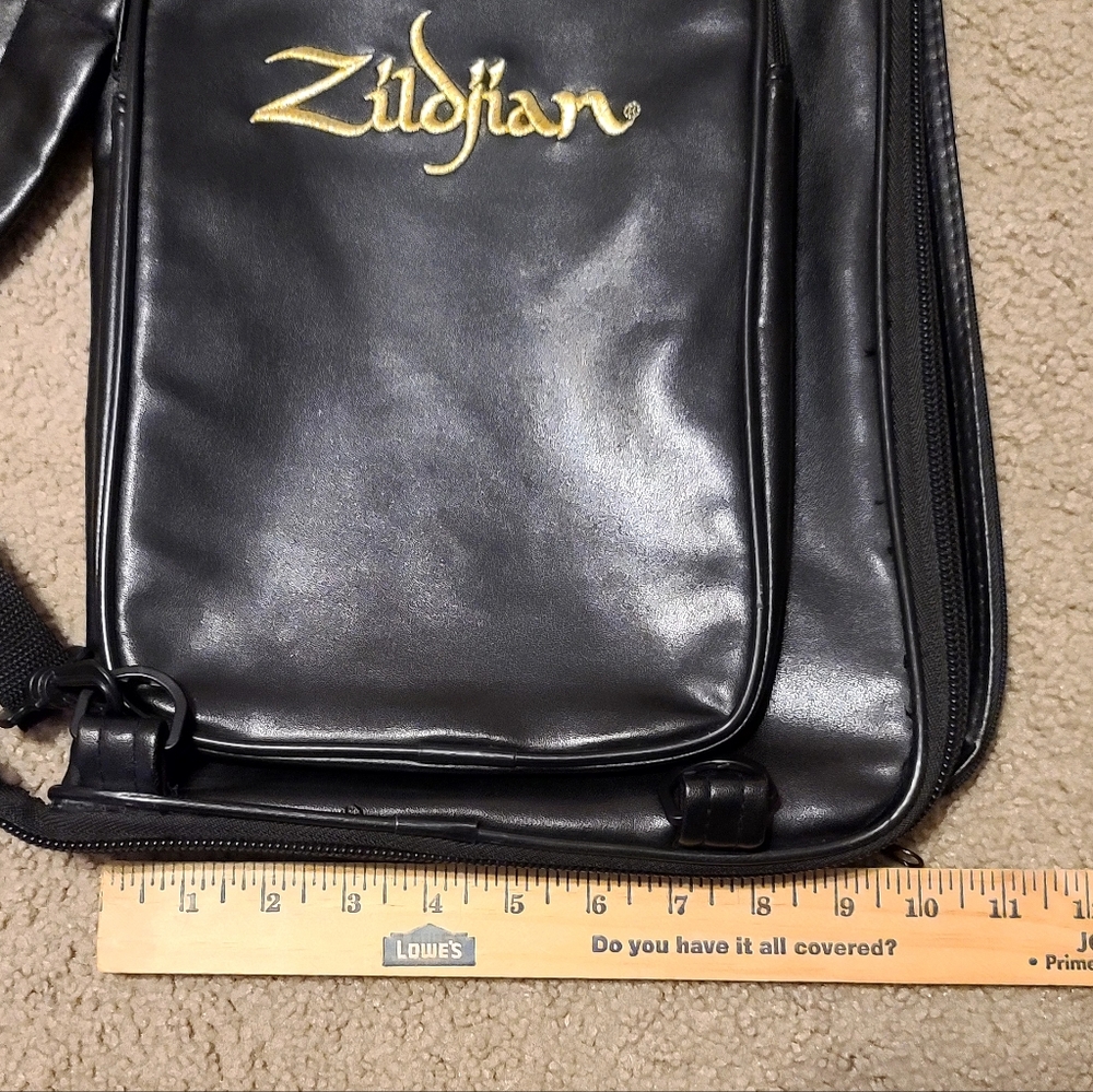 Zildjian Black Leather Drumstick Bag - Picture 3 of 8